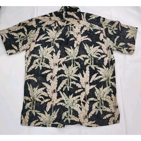 RARE Vintage Cooke Street Mens L Hawaiian Shirt Banana Tree Tropical Button Down - Picture 6 of 6
